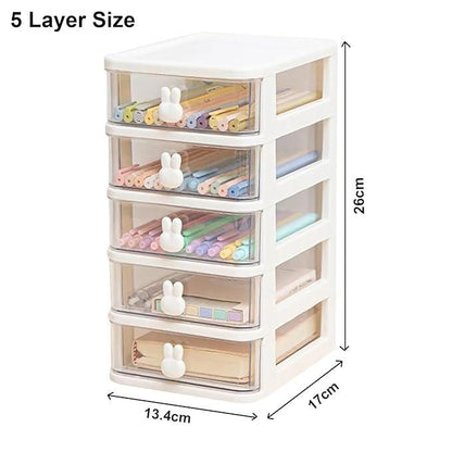 5 Tier Transparent Jewellery Box